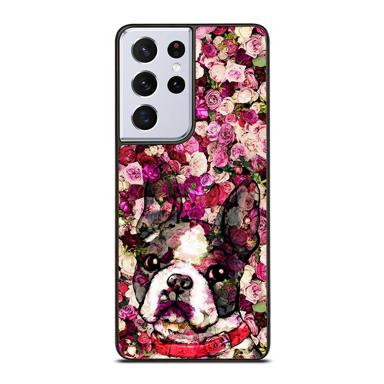 BOSTON TERRIER DOG 2 Samsung Galaxy S21 Ultra Case Cover
