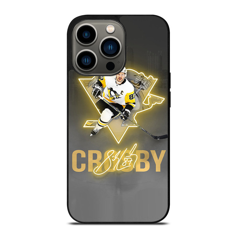 PITTSBURGH PENGUINS SIDNEY CROSBY SIGNATURE iPhone 13 Pro Case Cover