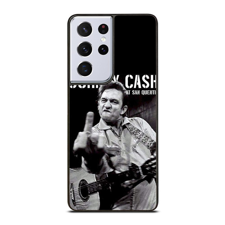 JOHNNY CASH MIDDLE FINGER Samsung Galaxy S21 Ultra Case Cover