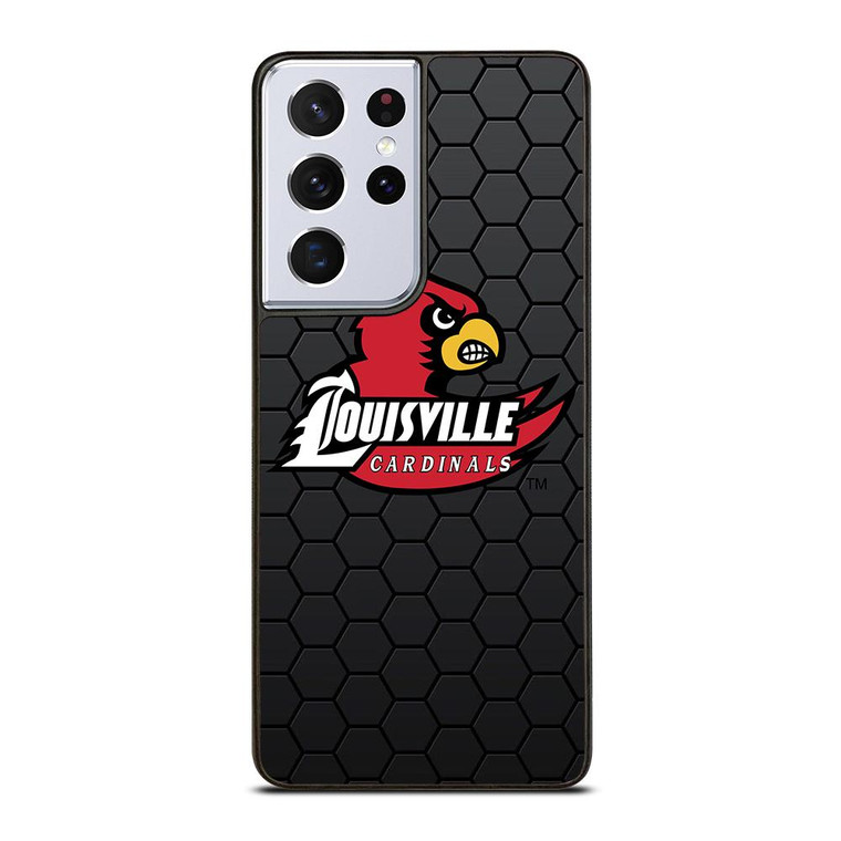LOUISVILLE CARDINALS LOGO HEXAGON Samsung Galaxy S21 Ultra Case Cover