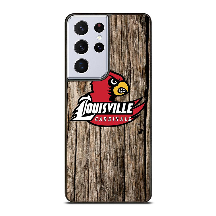LOUISVILLE CARDINALS WOODEN Samsung Galaxy S21 Ultra Case Cover