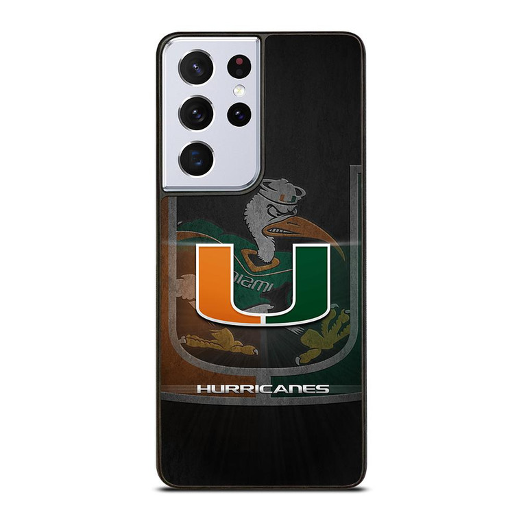 MIAMI HURRICANES UM 1 Samsung Galaxy S21 Ultra Case Cover