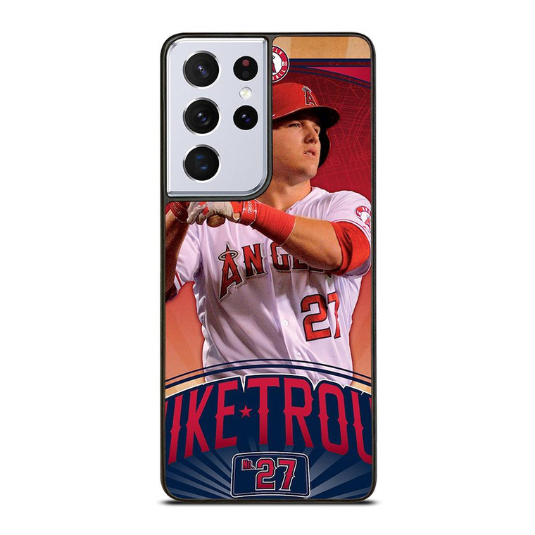 MIKE TROUT LOS ANGELES ANGELS 27 Samsung Galaxy S21 Ultra Case Cover