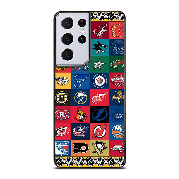 NHL ALL LOGO TEAM Samsung Galaxy S21 Ultra Case Cover