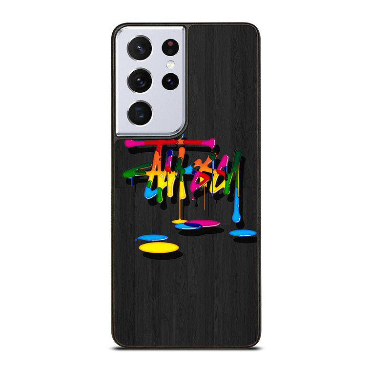 STUSSY PAINT LOGO Samsung Galaxy S21 Ultra Case Cover
