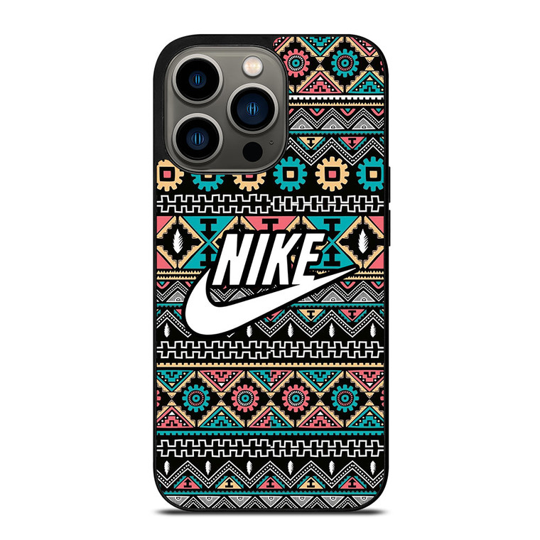 NIKE AZTEC PATTERN 2 iPhone 13 Pro Case Cover