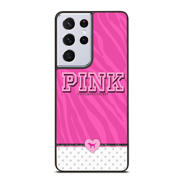 VICTORIA'S SECRET PINK DOT Samsung Galaxy S21 Ultra Case Cover