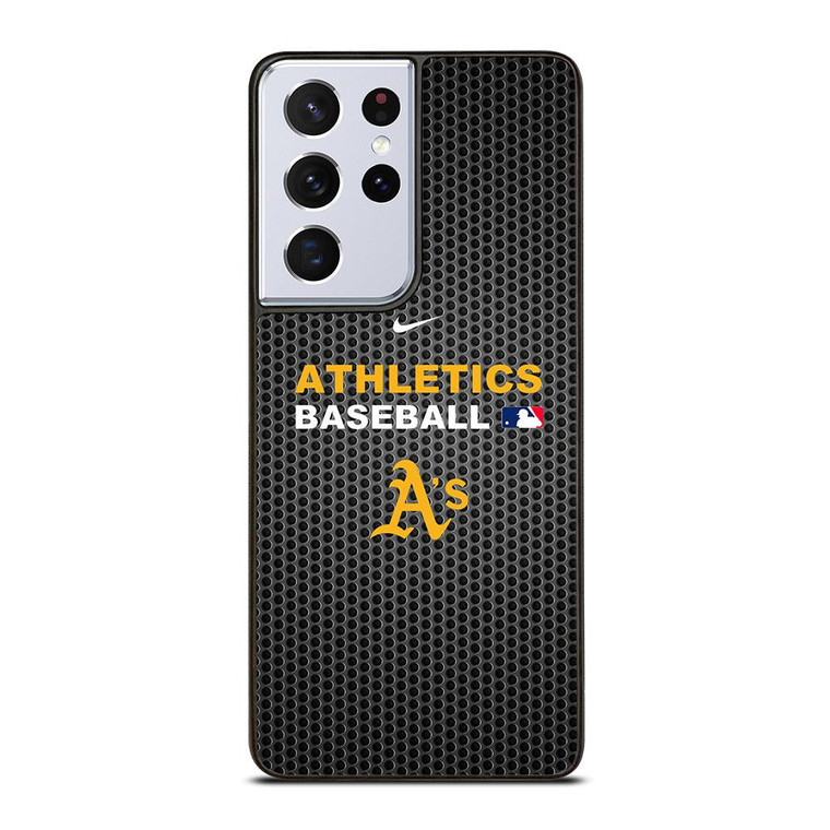 OAKLAND ATHLETICS METAL LOGO 2 Samsung Galaxy S21 Ultra Case Cover
