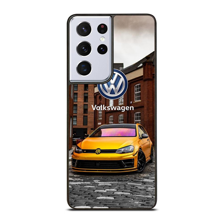 VW VOLKSWAGEN GTI CAR YEELOW Samsung Galaxy S21 Ultra Case Cover