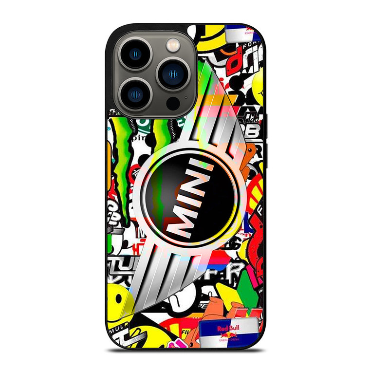 MINI COOPER STICKER BOMB iPhone 13 Pro Case Cover