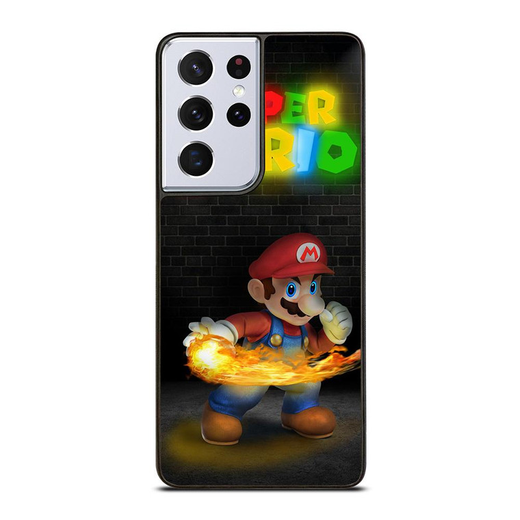 MARIO BROSS FIRE Samsung Galaxy S21 Ultra Case Cover