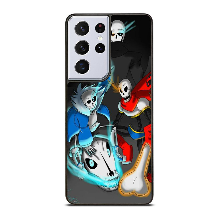 PAPYRUS AND SANS UNDERTALE CARTOON Samsung Galaxy S21 Ultra Case Cover