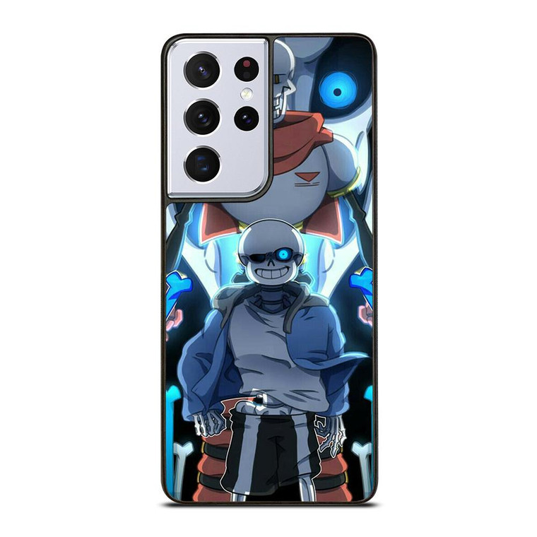 PAPYRUS AND SANS UNDERTALE SKULL Samsung Galaxy S21 Ultra Case Cover