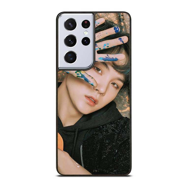 SUGA BTS BANGTAN BOYS FACE Samsung Galaxy S21 Ultra Case Cover