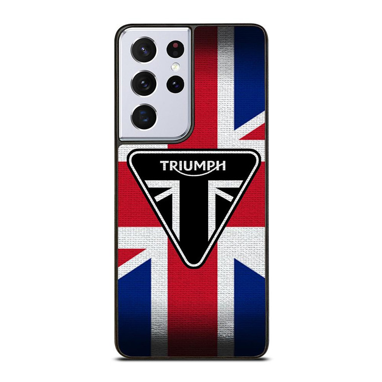 TRIUMPH MOTORCYCLE FLAG LOGO Samsung Galaxy S21 Ultra Case Cover