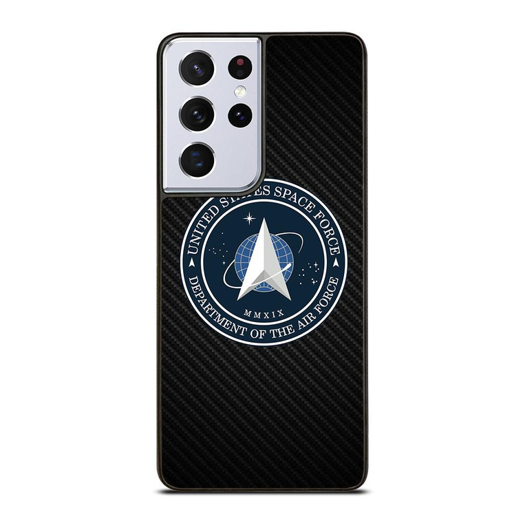 UNITED STATES SPACE CORPS USSC CARBON LOGO Samsung Galaxy S21 Ultra Case Cover