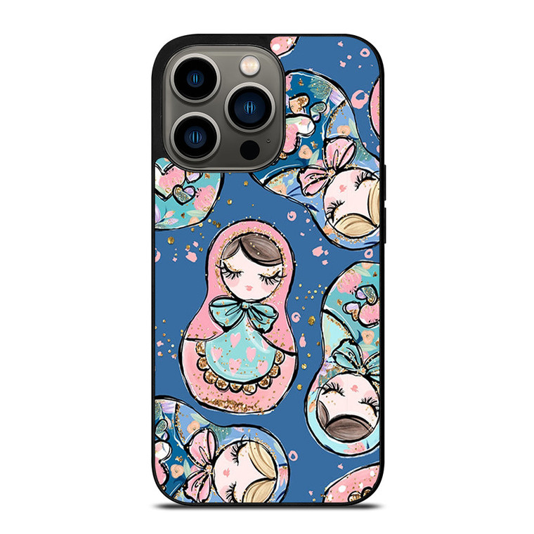 MATRYOSHKA NESTING DOLLS RUSSIAN ART iPhone 13 Pro Case Cover