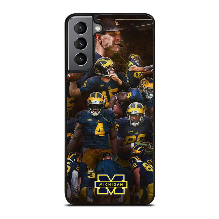 MICHIGAN WOLVERINES SQUAD Samsung Galaxy S21 Plus Case Cover MICHIGAN WOLVERINES SQUAD Samsung Galaxy S21 Plus Case Cover