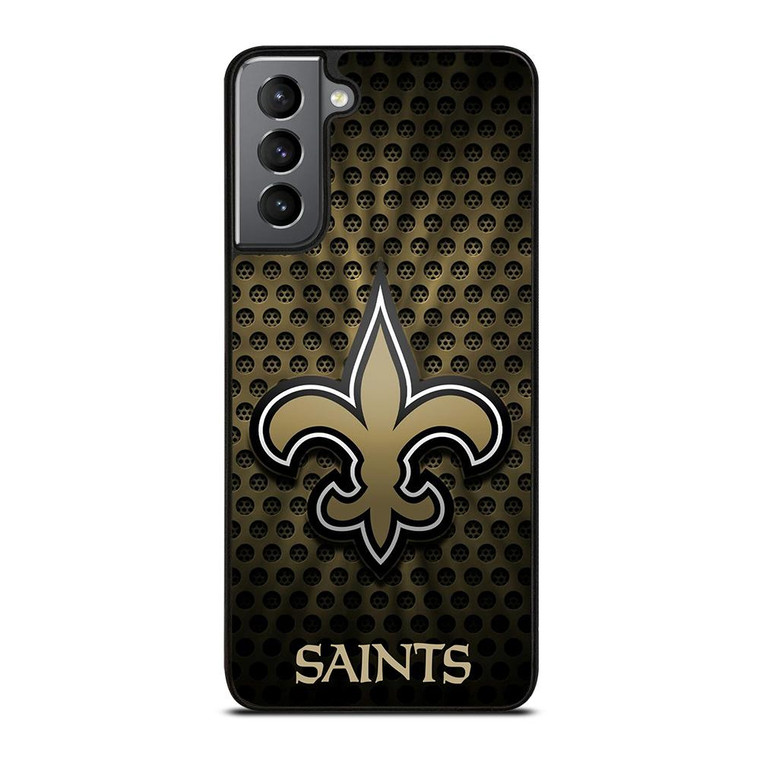 NEW ORLEANS SAINTS METAL Samsung Galaxy S21 Plus Case Cover