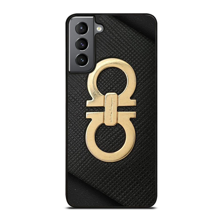 SALVATORE FERRAGAMO GOLD LOGO Samsung Galaxy S21 Plus Case Cover