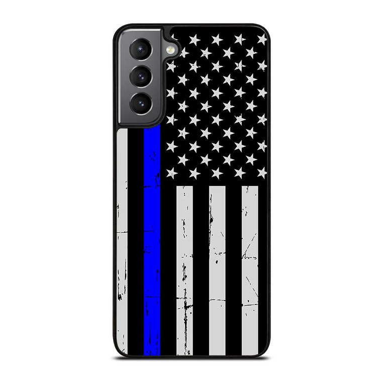 THIN BLUE LINE AMERICAN Samsung Galaxy S21 Plus Case Cover