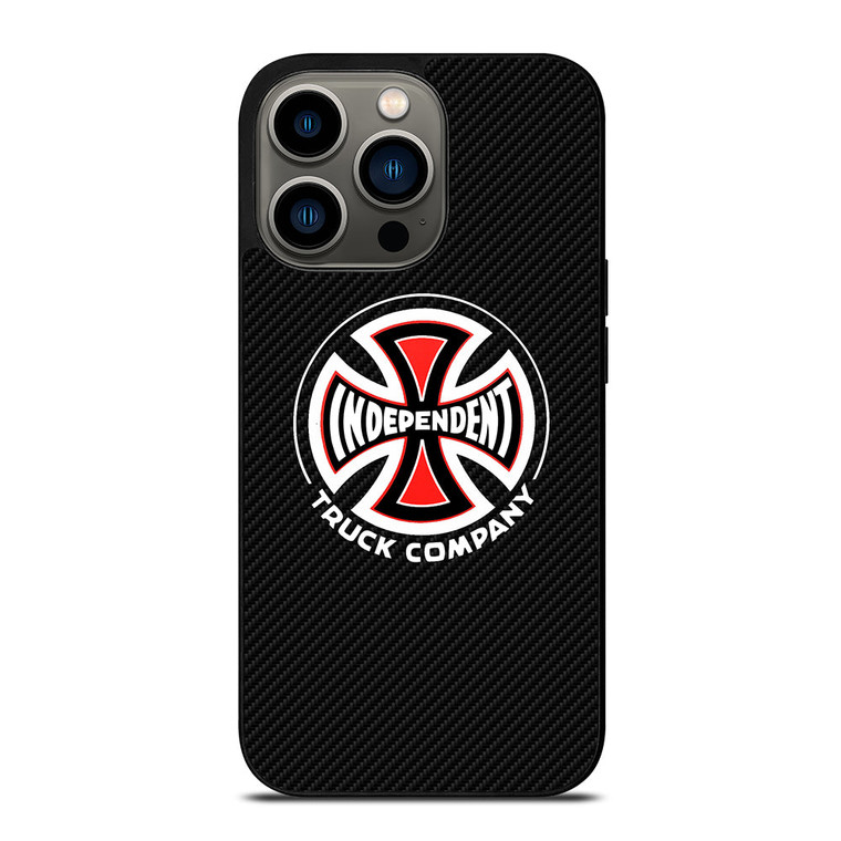 INDEPENDENT TRUCK COMPANY LOGO CARBON iPhone 13 Pro Case Cover INDEPENDENT TRUCK COMPANY LOGO CARBON iPhone 13 Pro Case Cover