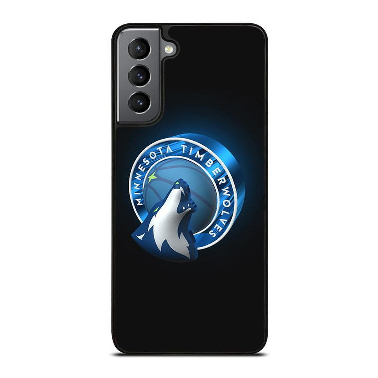 MINNESOTA TIMBERWOLVES 3D LOGO Samsung Galaxy S21 Plus Case Cover