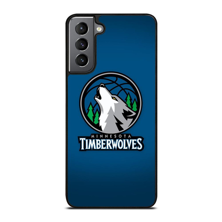 MINNESOTA TIMBERWOLVES LOGO BASKETBALL Samsung Galaxy S21 Plus Case Cover