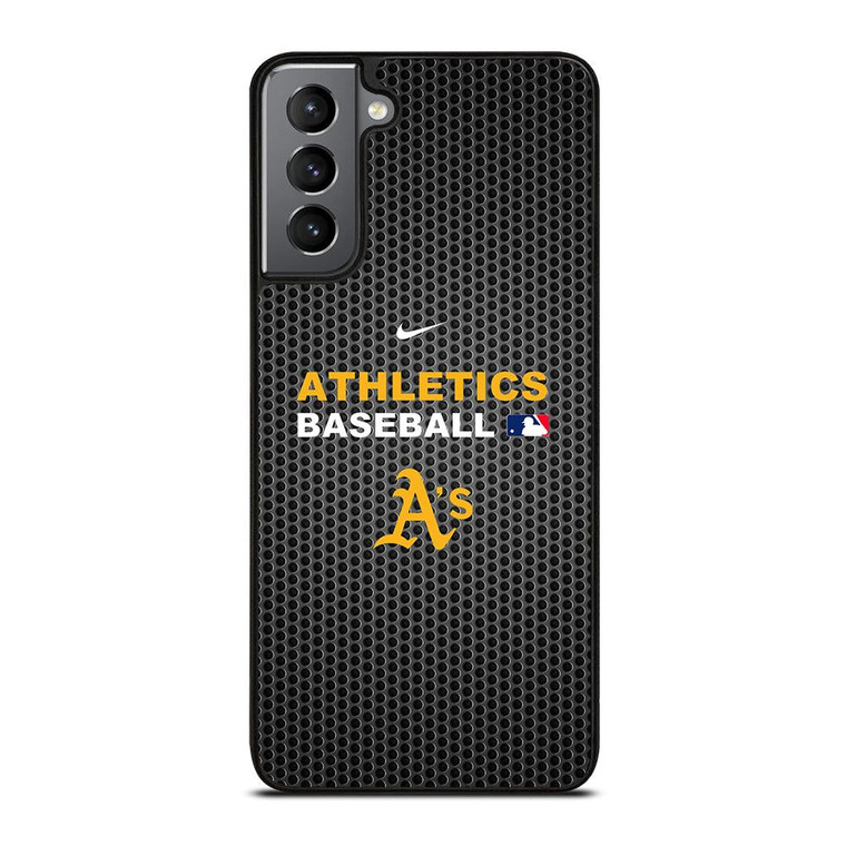 OAKLAND ATHLETICS METAL LOGO 2 Samsung Galaxy S21 Plus Case Cover