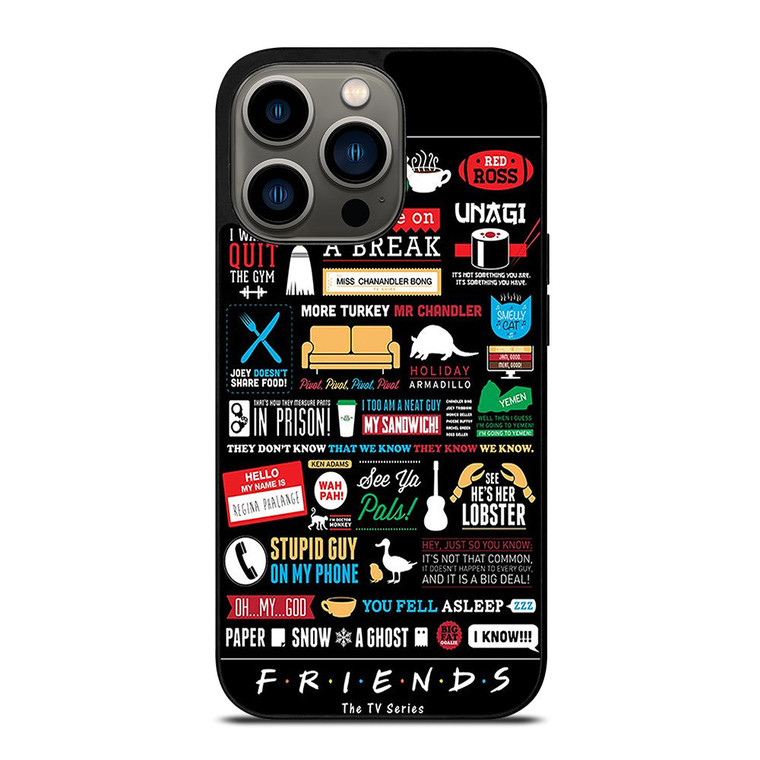 FRIENDS TV SERIES COLLAGE iPhone 13 Pro Case Cover