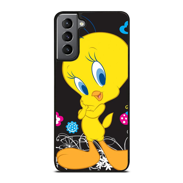 TWEETY BIRD FLORAL 2 Samsung Galaxy S21 Plus Case Cover