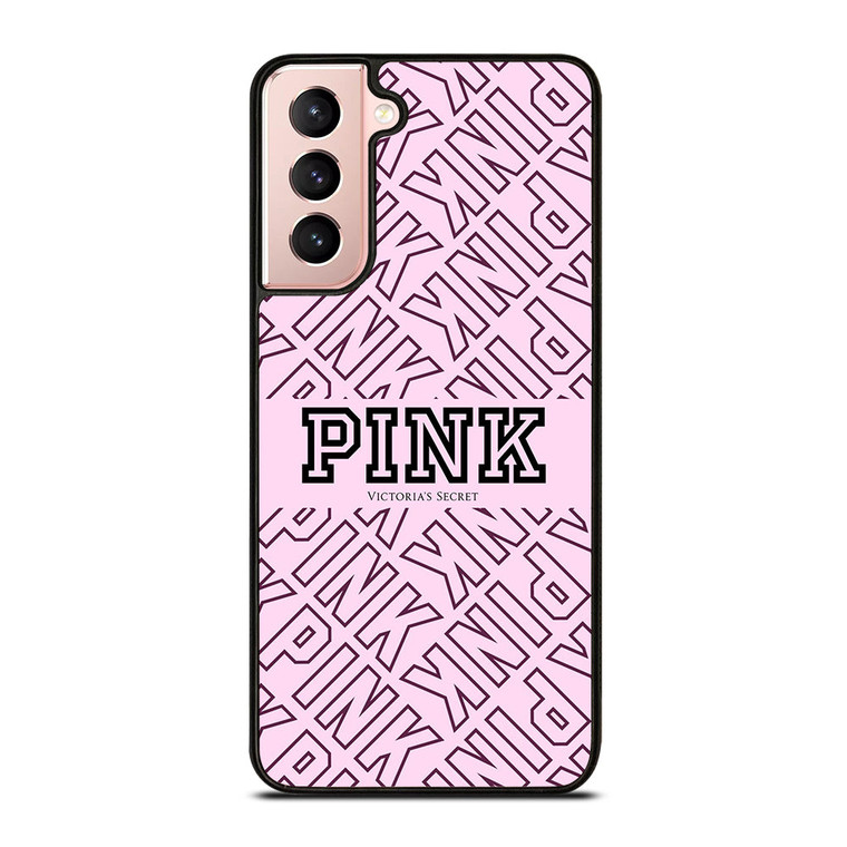 VICTORIA'S SECRET PINK LOGO PATTERN Samsung Galaxy S21 Case Cover