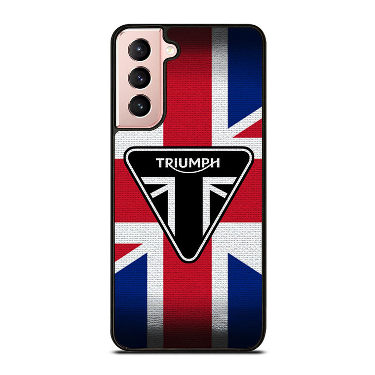 TRIUMPH MOTORCYCLE FLAG LOGO Samsung Galaxy S21 Case Cover