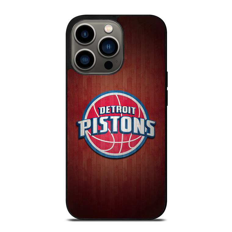 DETROIT PISTONS WOODEN LOGO iPhone 13 Pro Case Cover