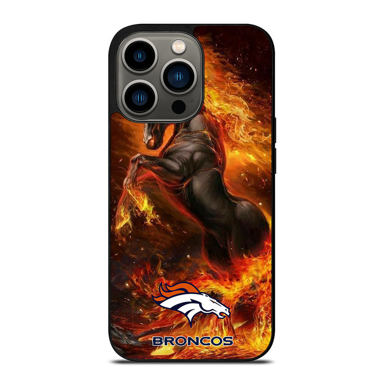 DENVER BRONCOS HORSE iPhone 13 Pro Case Cover