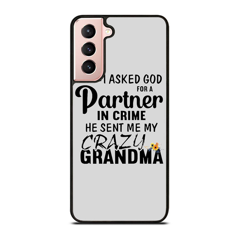 PARTNER IN CRIME GRANDMA 1 Samsung Galaxy S21 Case Cover