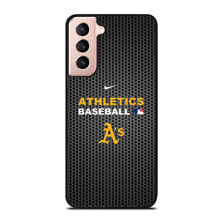 OAKLAND ATHLETICS METAL LOGO 2 Samsung Galaxy S21 Case Cover OAKLAND ATHLETICS METAL LOGO 2 Samsung Galaxy S21 Case Cover
