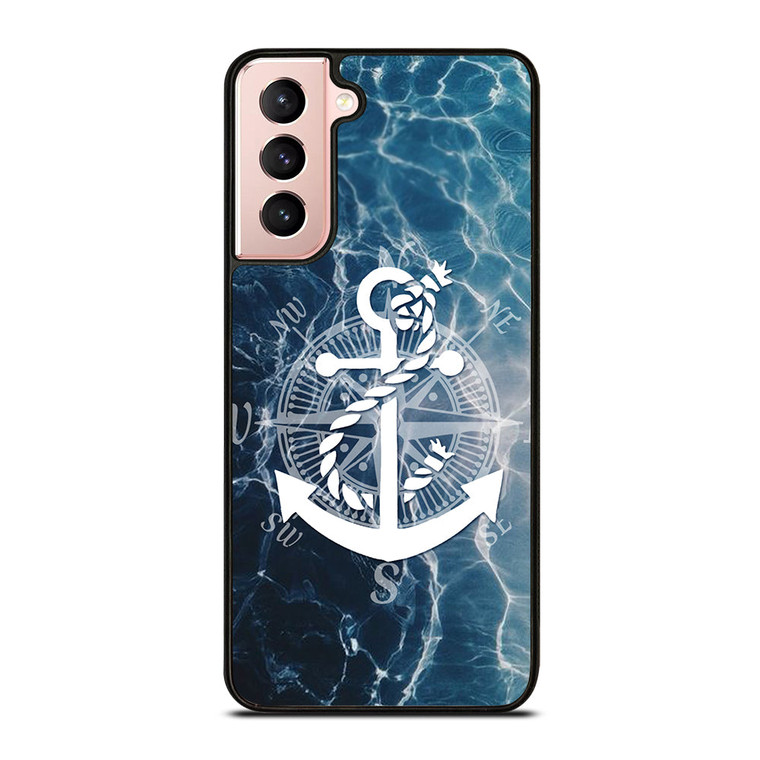 NAUTICAL ANCHOR LOGO Samsung Galaxy S21 Case Cover