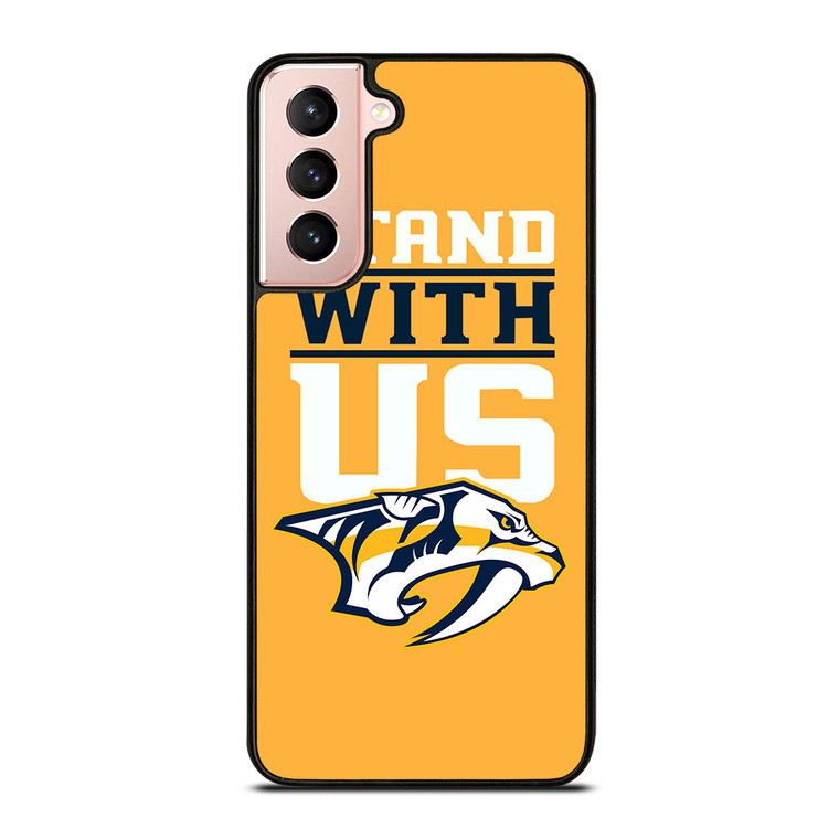 NASHVILLE PREDATORS STAND WITH US Samsung Galaxy S21 Case Cover