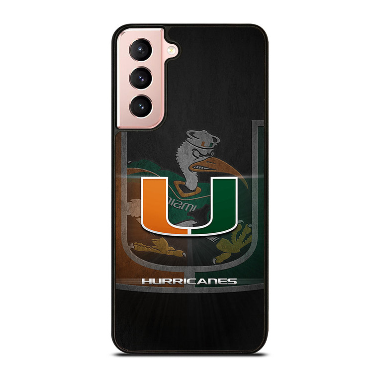 MIAMI HURRICANES UM 1 Samsung Galaxy S21 Case Cover