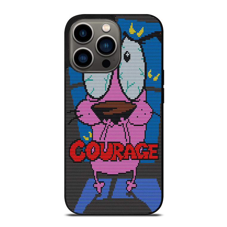 COURAGE THE COWARDLY DOG SCARED iPhone 13 Pro Case Cover