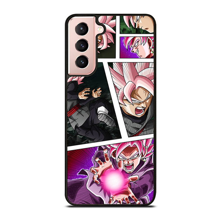 BLACK GOKU SS ROSE COLLAGE Samsung Galaxy S21 Case Cover
