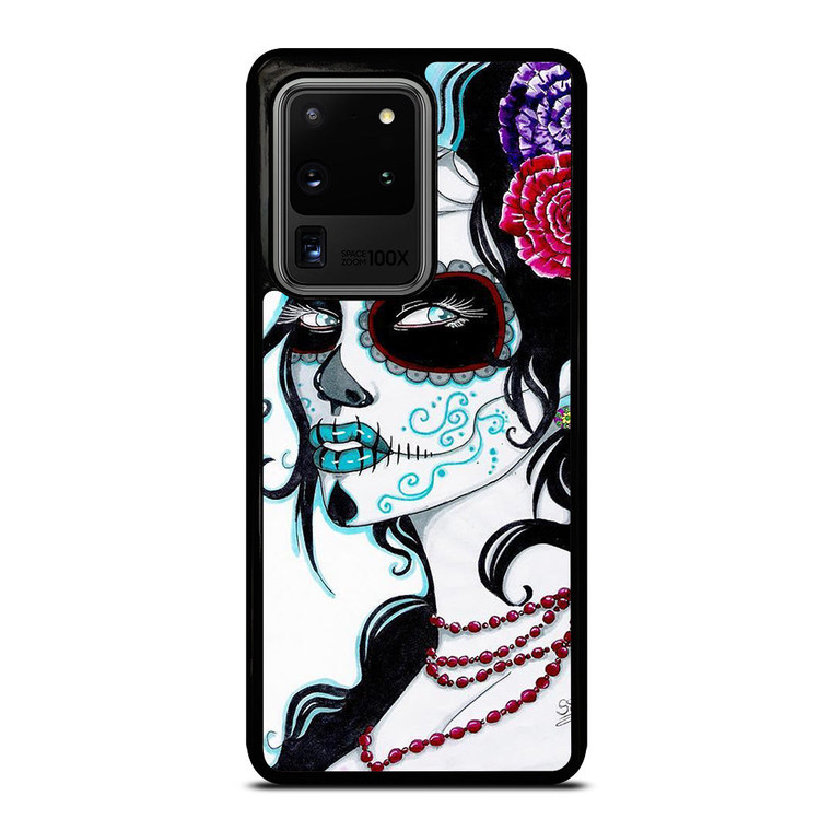 SUGAR SKULL LADY Samsung Galaxy S20 Ultra Case Cover SUGAR SKULL LADY Samsung Galaxy S20 Ultra Case Cover