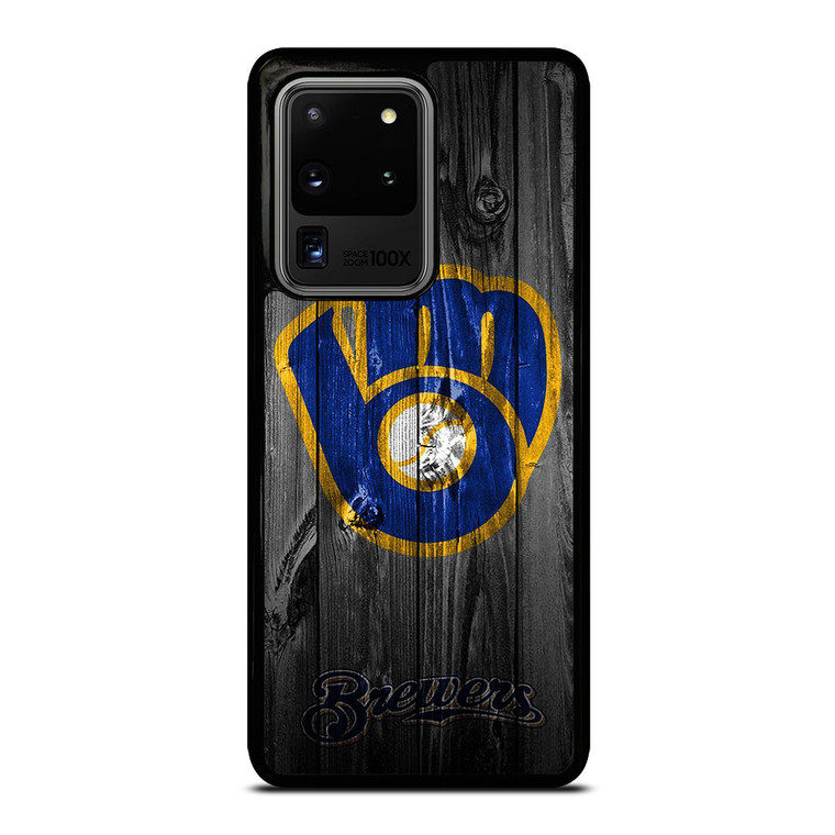 MILWAUKEE BREWERS WOODEN Samsung Galaxy S20 Ultra Case Cover MILWAUKEE BREWERS WOODEN Samsung Galaxy S20 Ultra Case Cover