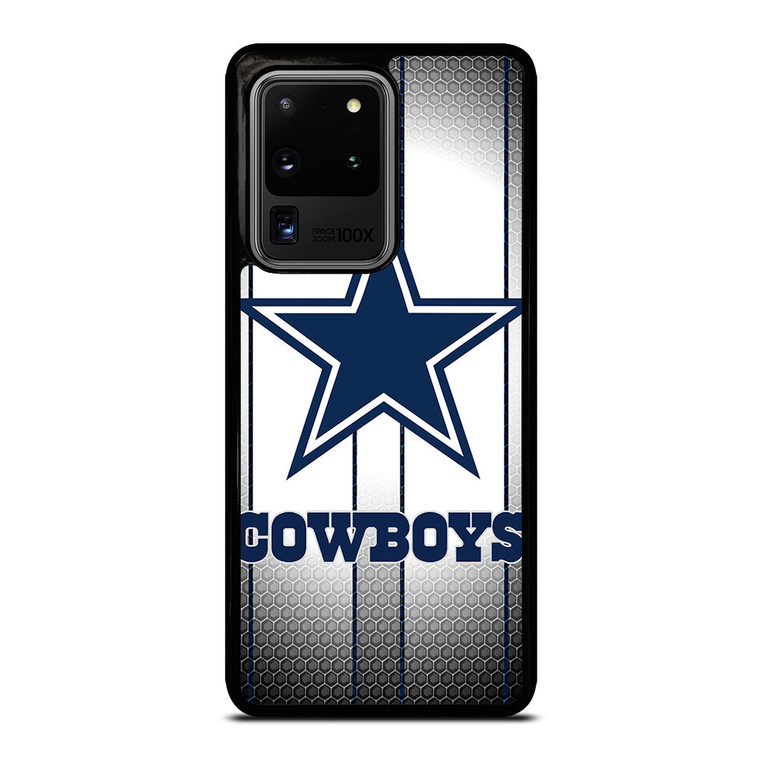 DALLAS COWBOYS SILVER METAL Samsung Galaxy S20 Ultra Case Cover