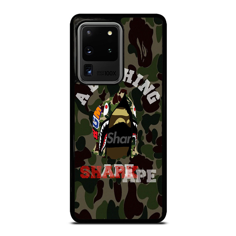 BAPE SHARK CAMO Samsung Galaxy S20 Ultra Case Cover