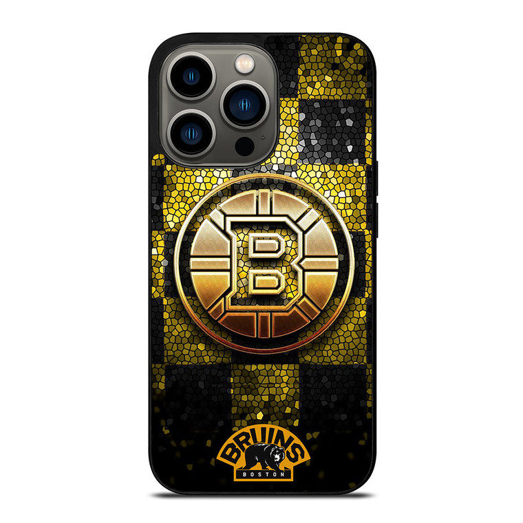 BOSTON BRUINS GOLD LOGO iPhone 13 Pro Case Cover