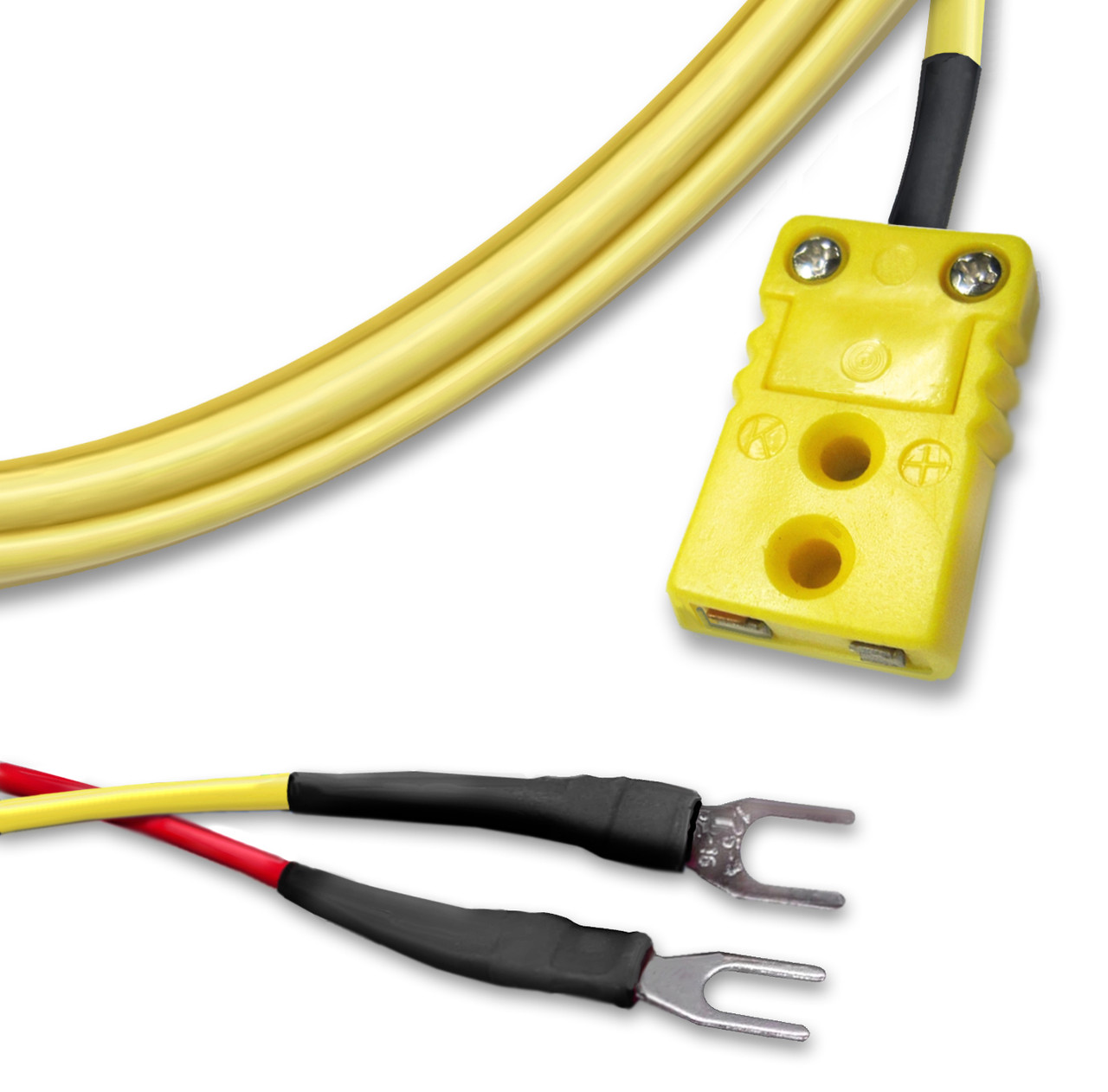 Graphtec America TC Adapter Type K Mini-Connector/Spade Lugs