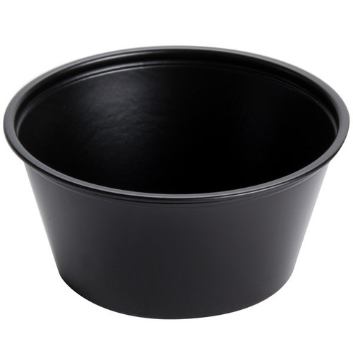 Portion Cups, 3.25oz, Black, 2,500/carton