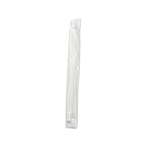 Mediumweight Wrapped, PP Knife, White, 1000/carton